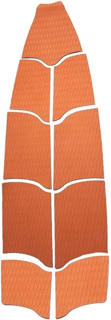 Alfombrilla Antideslizante para Skimboard de 9 Piezas, Ideal para Tablas de Surf Color Naranja