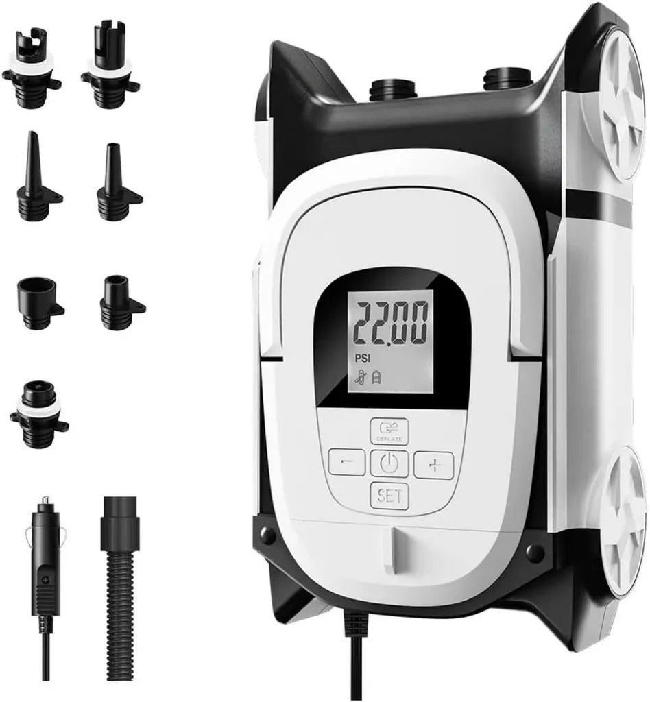 Bomba Eléctrica 12V para Paddleboard Inflable con Apagado Automático