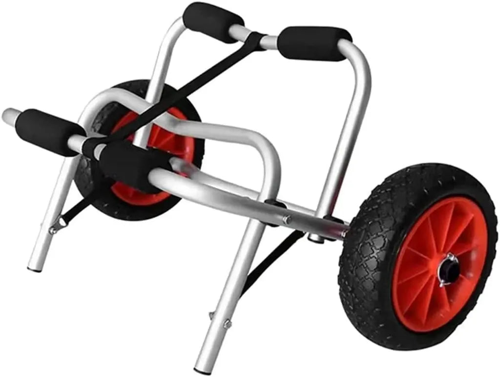 Carro ajustable de aluminio para kayak y canoa, desmontable y resistente
