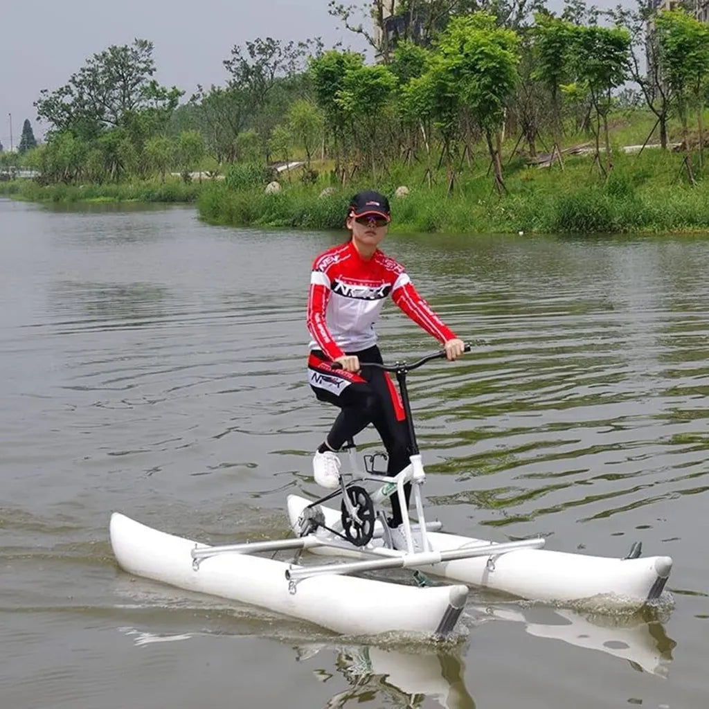 Kayak Inflable para Deportes Acuáticos, Bicicleta de Agua con Pedales para Lagos