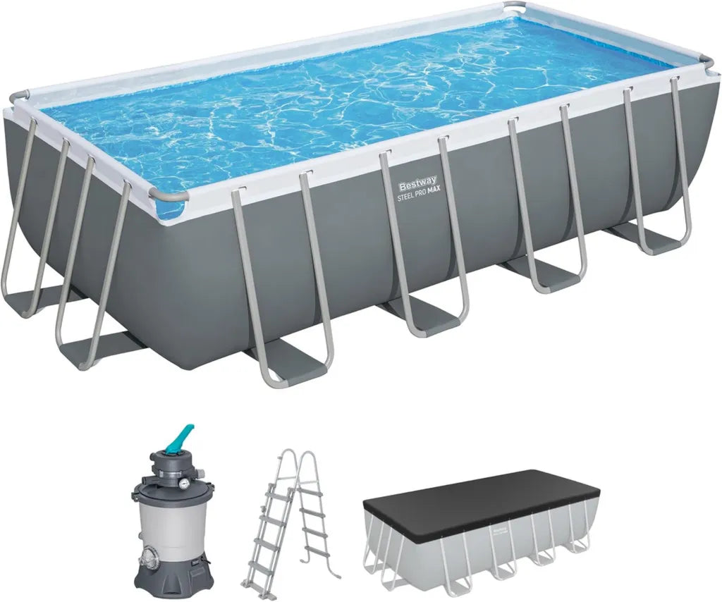 Piscina Rectangular Bestway 4.88 m x 2.44 m x 1.22 m con Accesorios