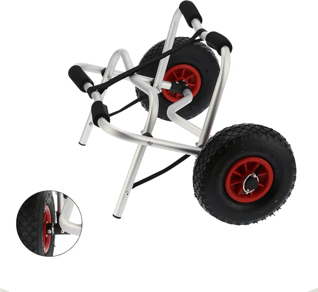 Carro de Transporte para Kayak Aluminio Plegable con Ruedas de 10'