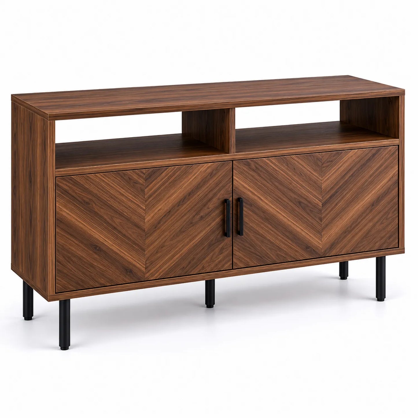 Aparador de Madera Laminada 100x33x75 cm Marrón