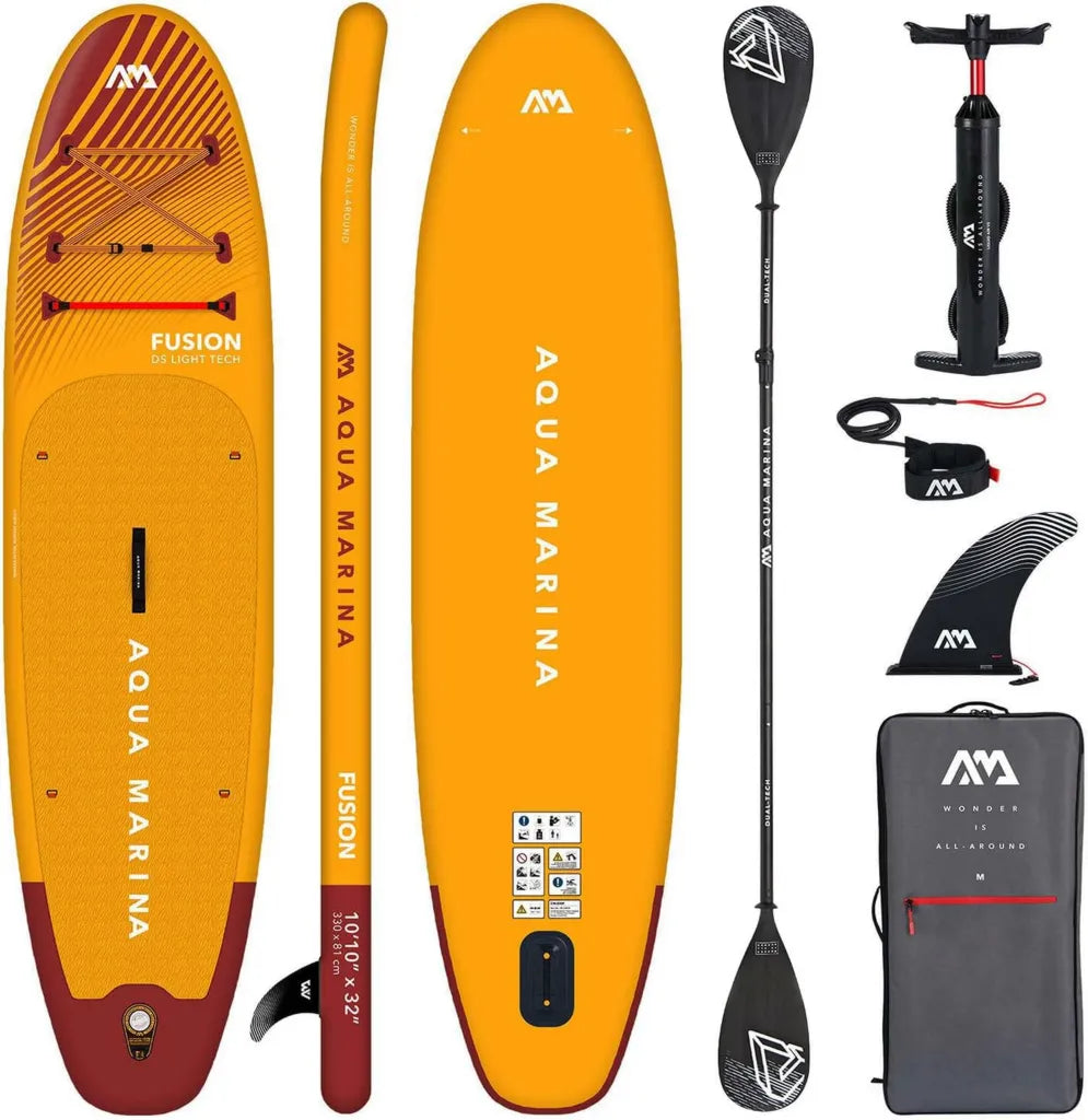 Tabla de Surf Hinchable con Remo Aqua Marina 330 cm, Negra