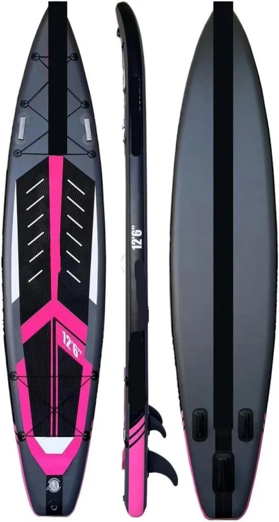 Tabla de Paddle Surf Inflable para Carreras con Accesorios, Rosa