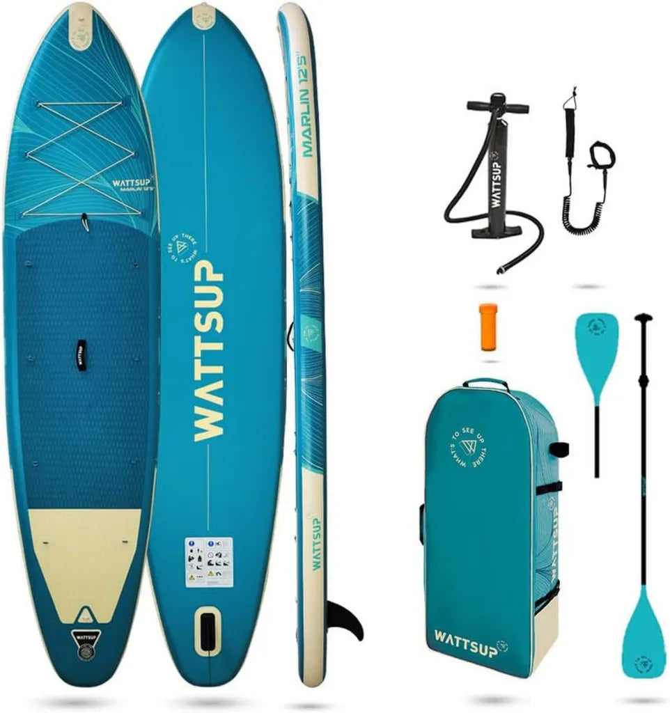 Tabla de Paddle Surf Inflable Wattsup Essentials con Accesorios: Remo, Leash, Bomba y Bolsa