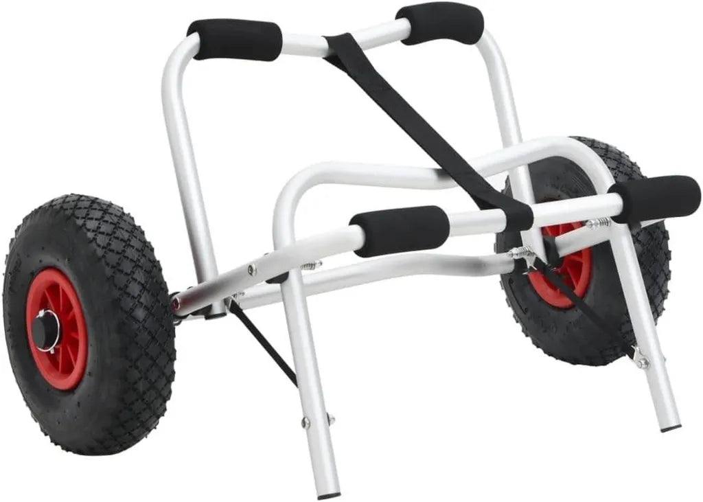 Carro de Transporte Plegable para Kayak con Ruedas Grandes, Capacidad 45 kg