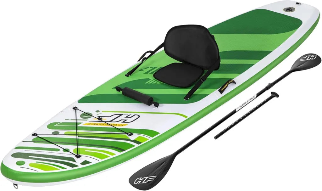 Tabla de Paddle Surf Hinchable Hydro-Force, Set Completo con Kit de Conversión a Kayak, Estilos y Tamaños Múltiples 11.2FT, 10FT
