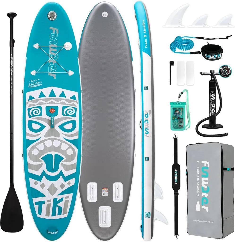 Tabla de Paddle Surf Inflable Ligera FunWater con Accesorios Completos