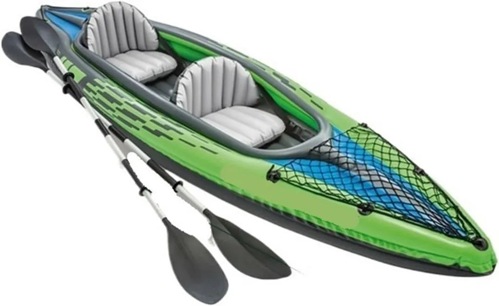 Kayak Hinchable Doble para Rafting y Pesca con Asientos