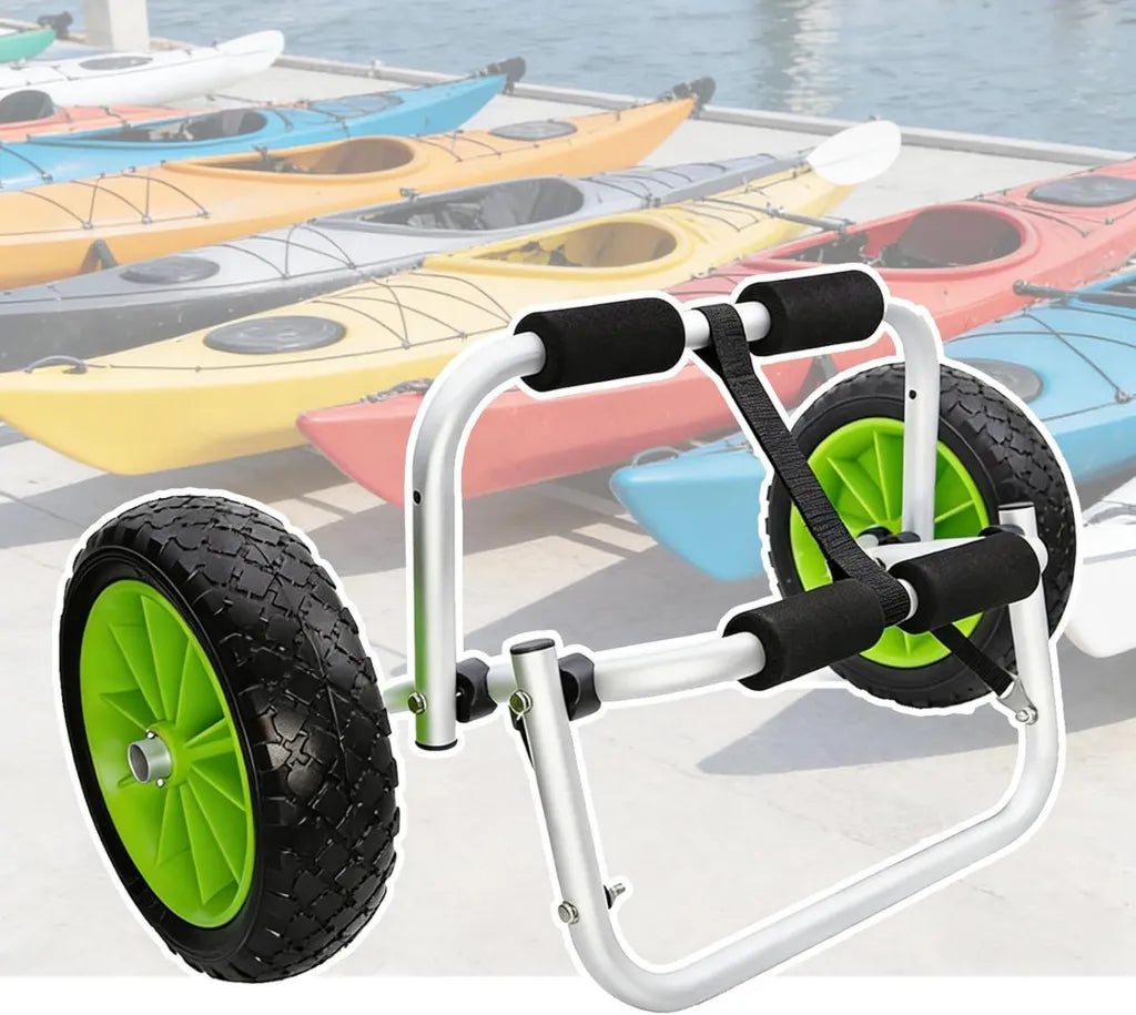 Carrito Portátil con Ruedas para Kayaks, Canoas y Tablas de Remo