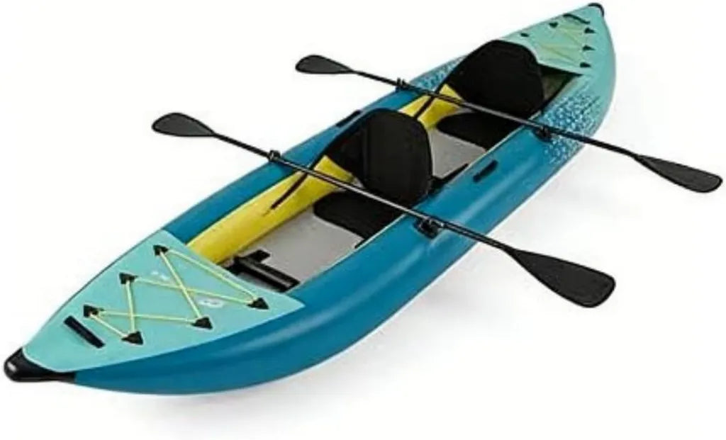 Kayak Inflable para 2 Personas con Accesorios, Portátil y Resistente 381 cm