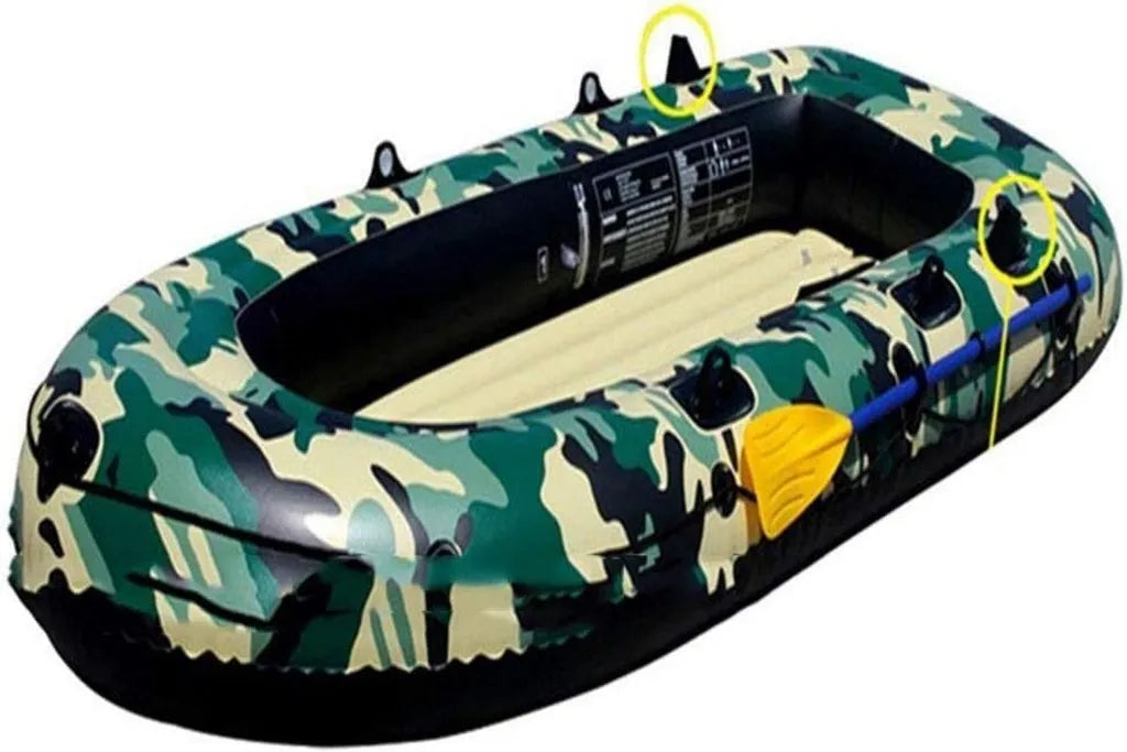 Bote Inflable de PVC para Pesca y Buceo con Soportes para Remo, para Adultos