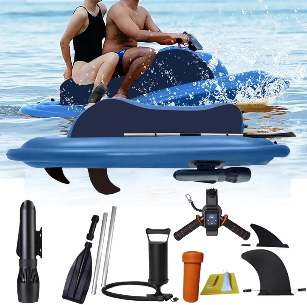 Bote Inflable Eléctrico 500W con Scooter Submarino para Adultos y Niños
