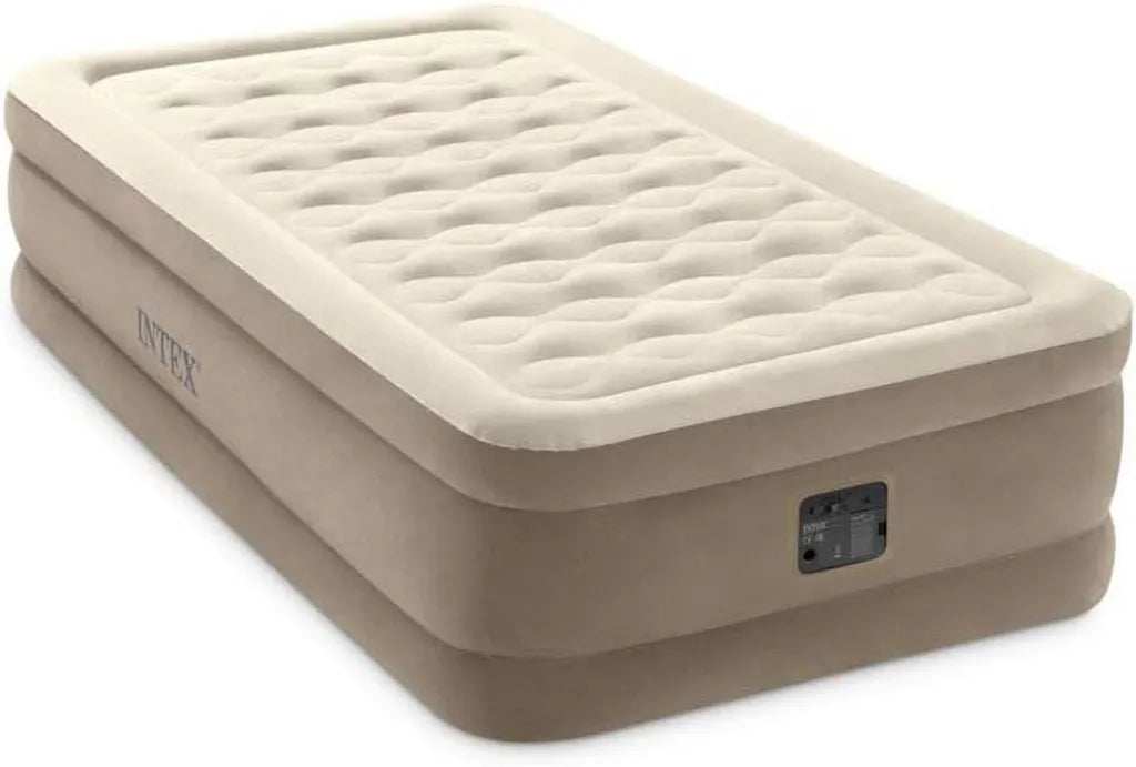 Colchón Hinchable Intex Twin Ultra Plush con Tecnología Fiber-Tech