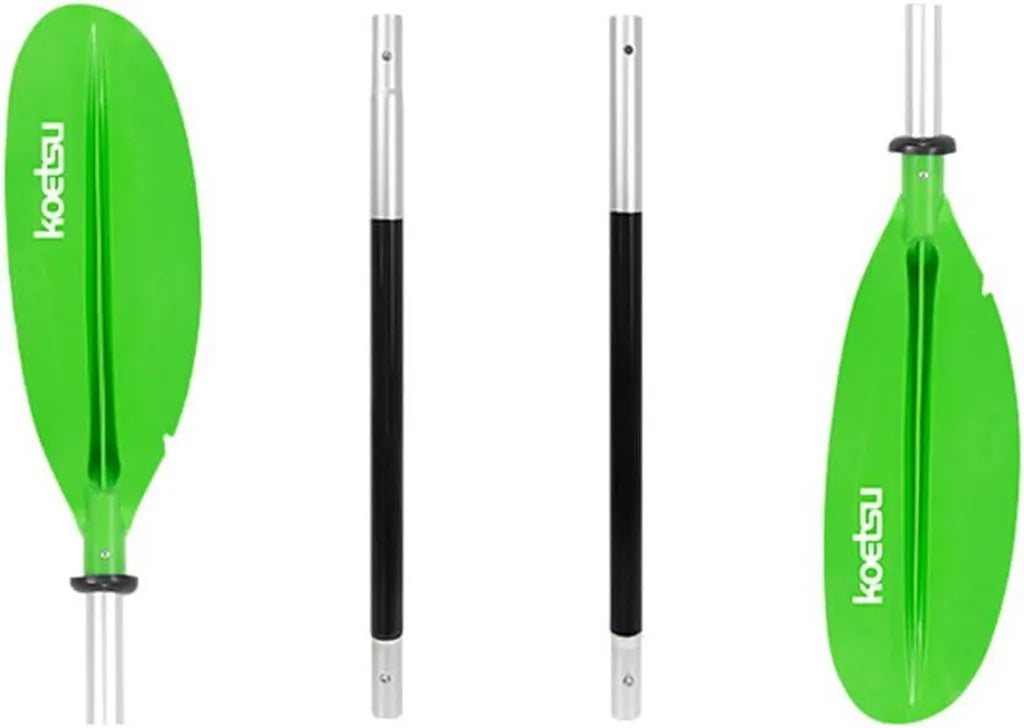 Pala de Aluminio Ajustable para Kayak, 221 cm, Desmontable y de Doble Cabeza