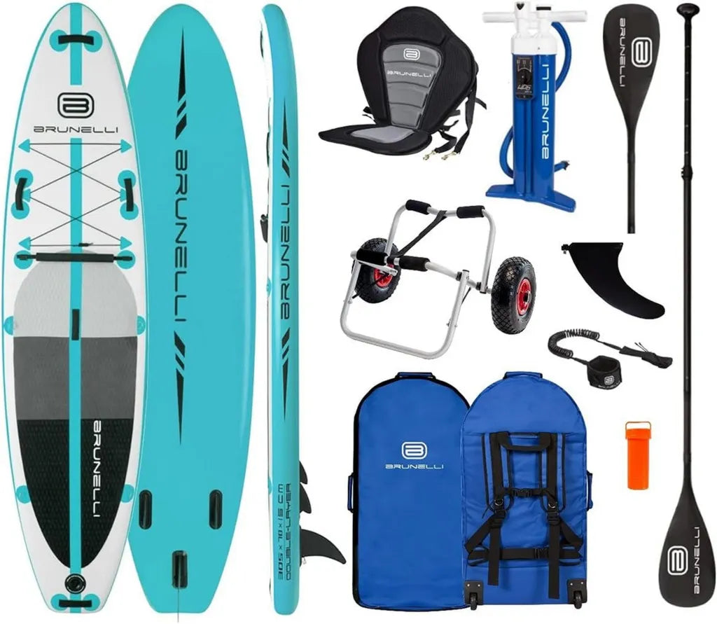 Tabla de Paddle SUP Brunelli 10.0 Premium con Asiento y Carro