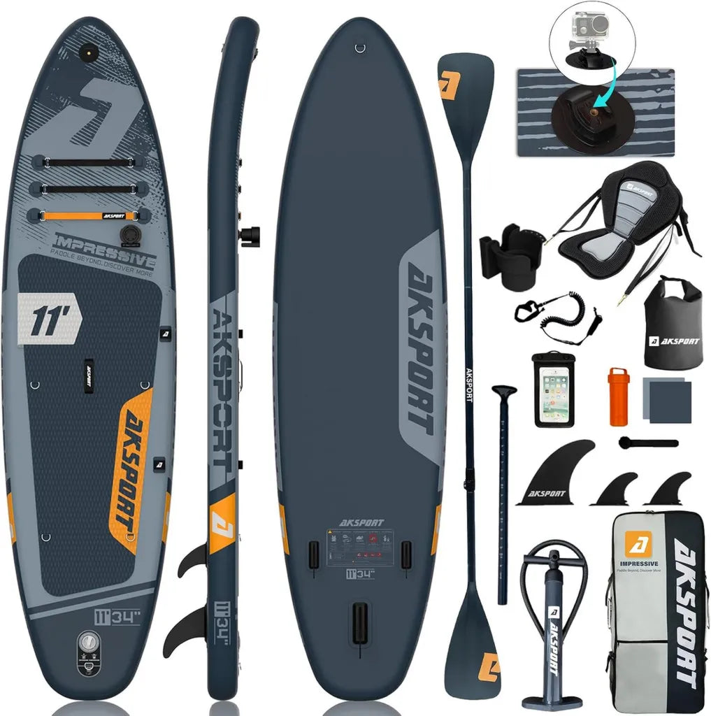 Tabla de Paddle Surf Inflable 11' AKSPORT con Accesorios Completos