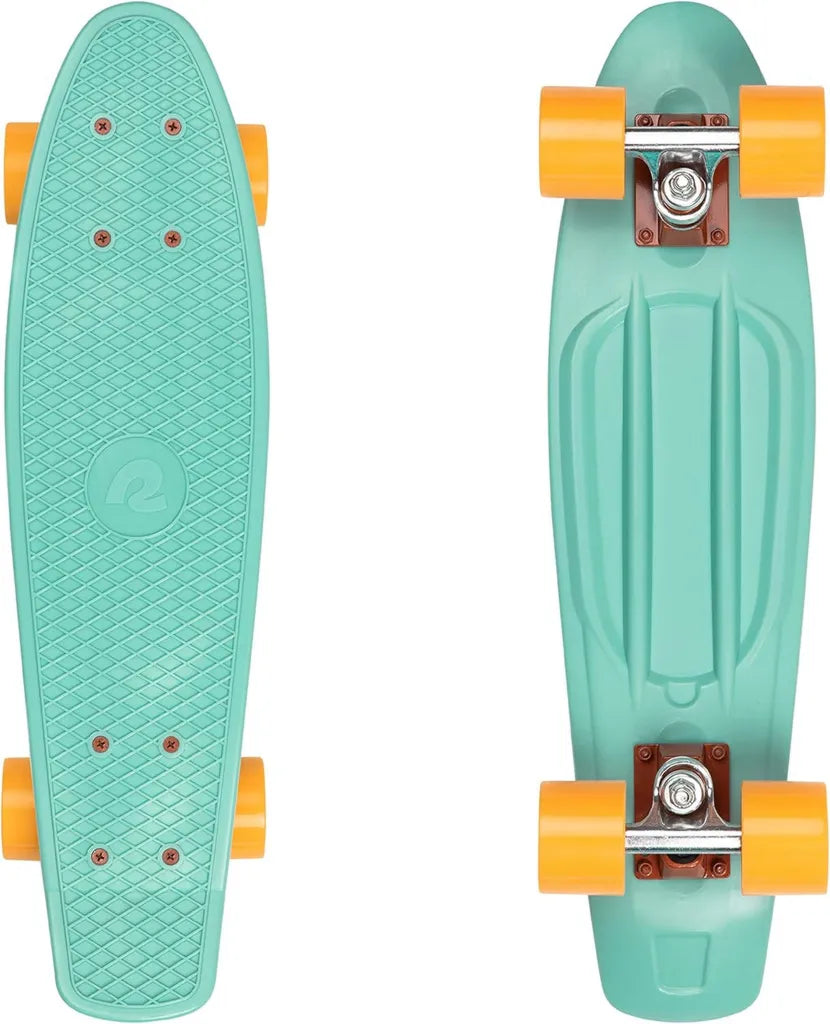 Monopatín Retro de Plástico con Rodamientos ABEC 7 y Ruedas de Poliuretano de 57,1 cm