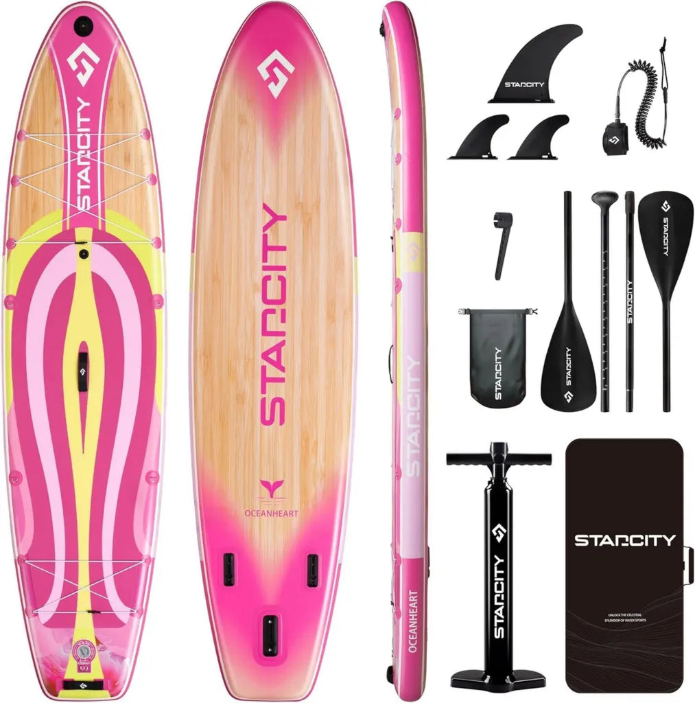 Tabla de Paddle Surf Inflable Completa con Remo y Accesorios