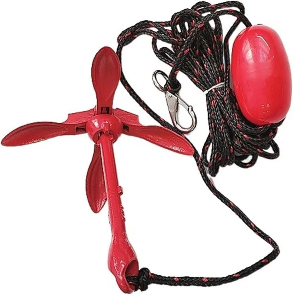 Ancla Plegable 3.5 LB con Cuerda de 20m y Boya para Kayak y Embarcaciones