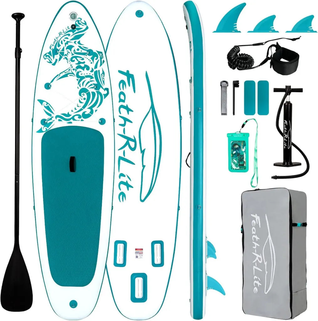 Tabla de Paddle Surf Hinchable Ultraligera con Accesorios Completos para Todos los Niveles