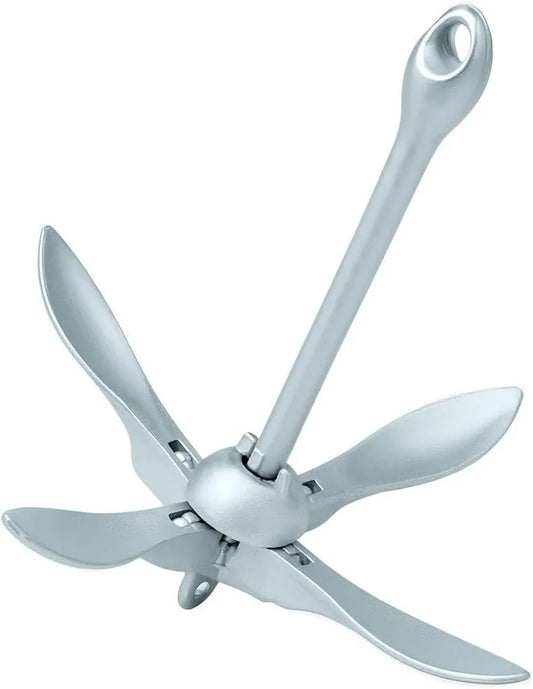 Salacia Ancla Plegable 4 kg Acero Galvanizado para Barcos con Garras Antideslizantes