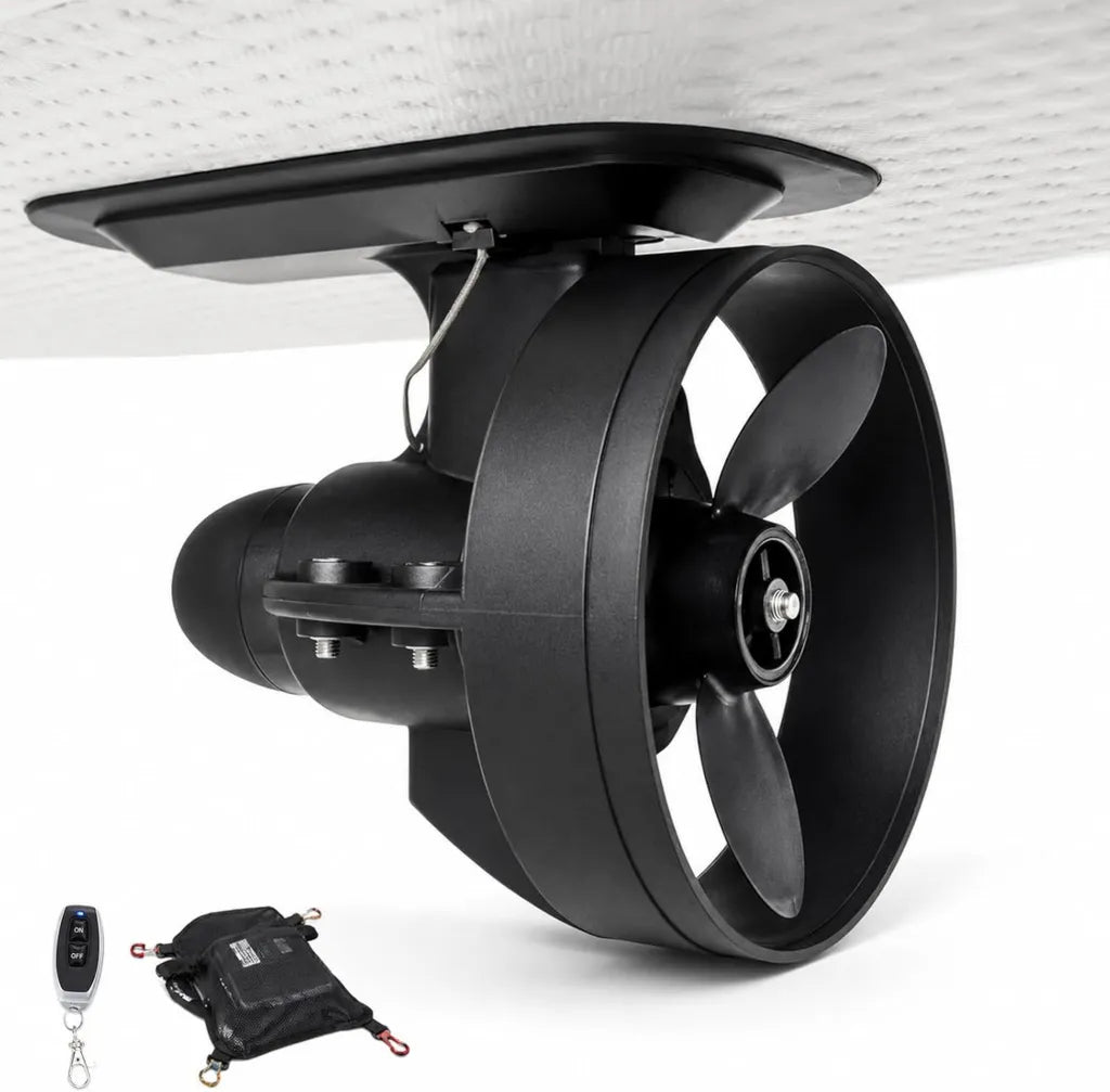 Motor Eléctrico para Kayaks con Hélice Protegida y Control Remoto