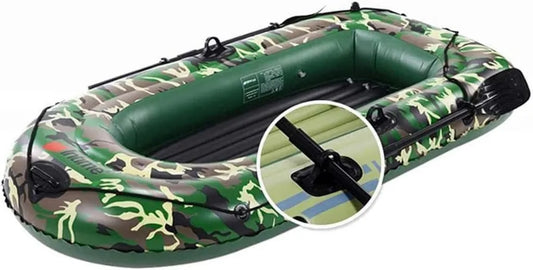 Kayak Inflable para 2-4 Personas, Canoa Pesquera para Adultos, Bote Resistente de Goma
