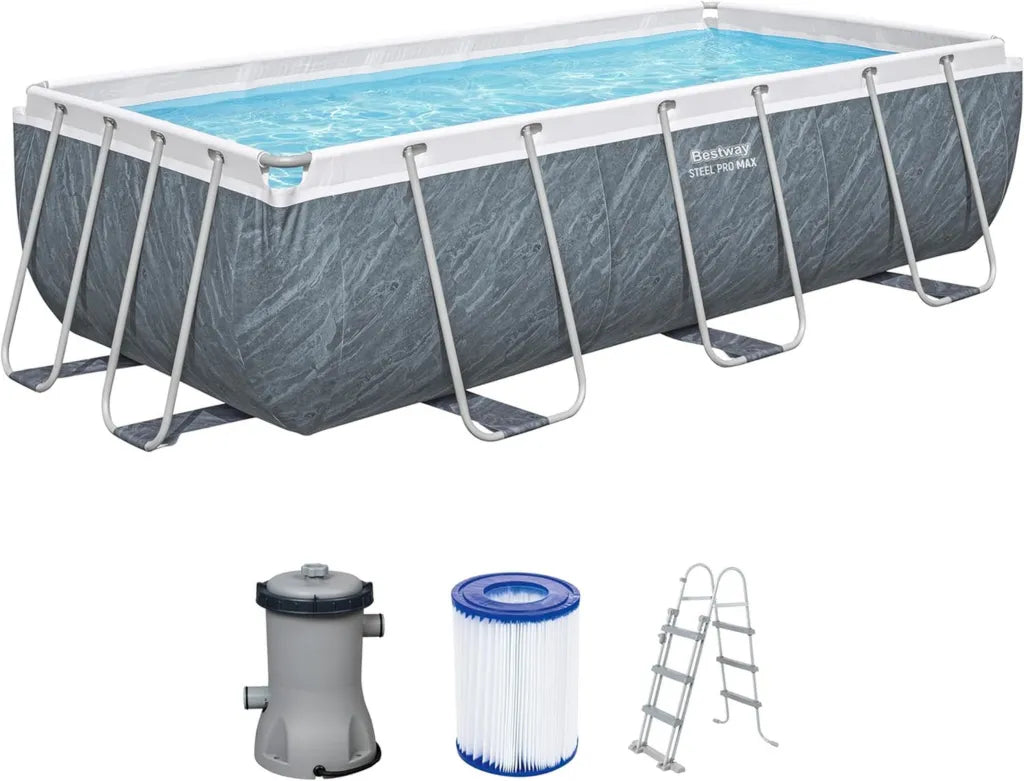 Piscina Rectangular Bestway 4.04m x 2.01m x 1m con Accesorios