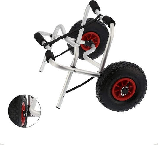 Carro de Transporte para Kayak Aluminio Plegable con Ruedas de 10'