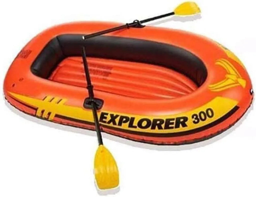 Barco Inflable de Pesca para Exteriores con Remos y Bomba