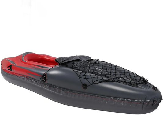 Kayak Inflable Portátil para una Persona, Resistente a UV, con Bomba, Remo y Bolsa
