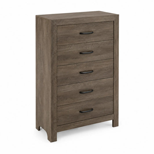 Cajonera de madera con 5 cajones Marrón