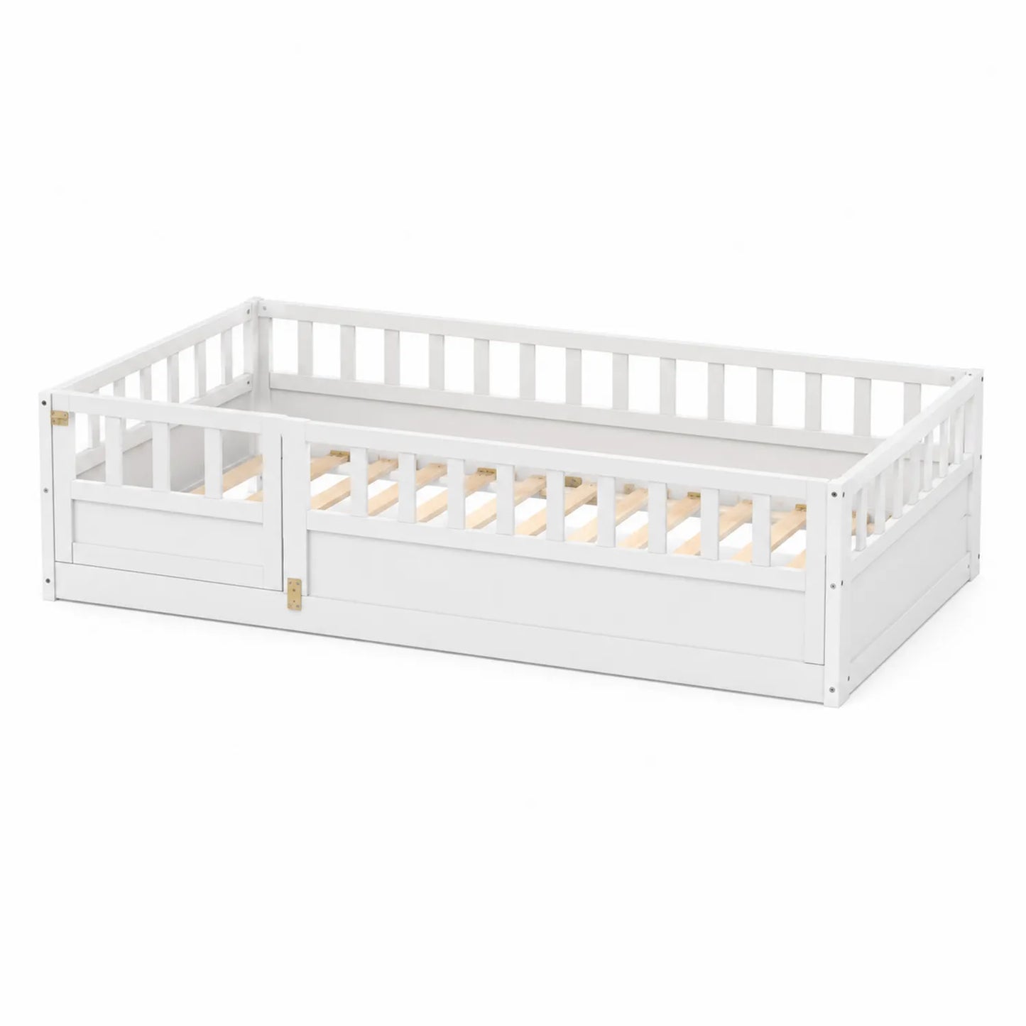 Cama infantil de madera color Blanco 160x80 cm