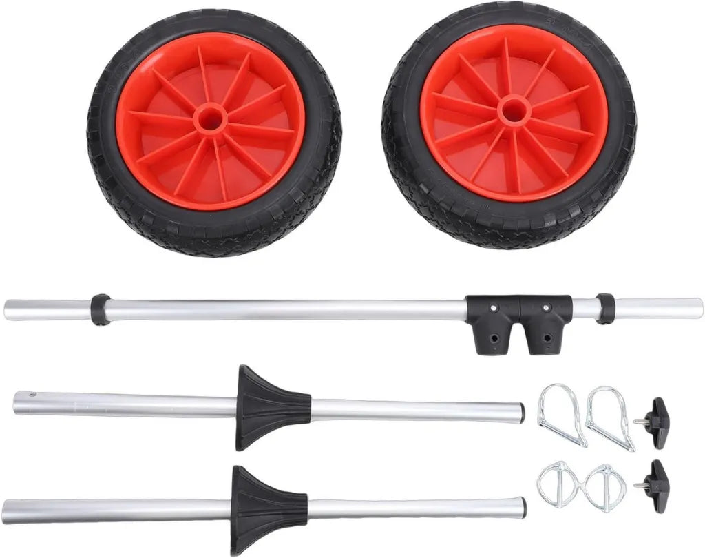 Carro de Kayak Plegable de Aluminio con Ruedas de Goma
