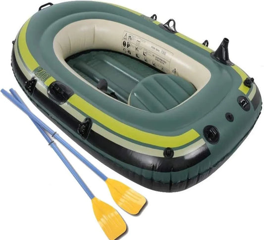 Kayak Inflable Triple para Pesca y Recreación al Aire Libre