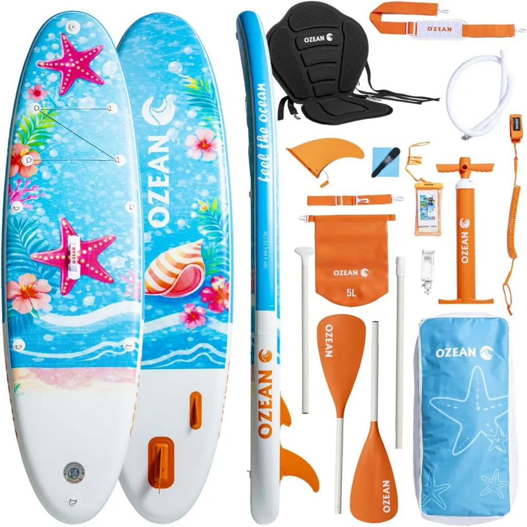 Tabla de Surf Hinchable 305 cm con Kit Completo y 2 Remos