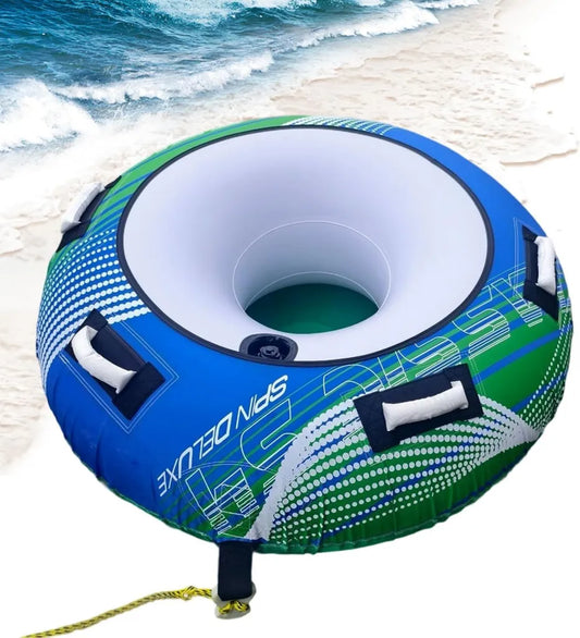 Balsa Inflable Remolcable para Deportes Acuáticos, Ideal para Adultos en Lago, Río o Playa