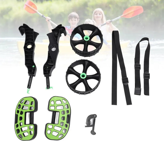 Carro Portátil para Kayak y Canoa, Ruedas Antipinchazos, Capacidad de Carga 500 kg, Material PA+TPE