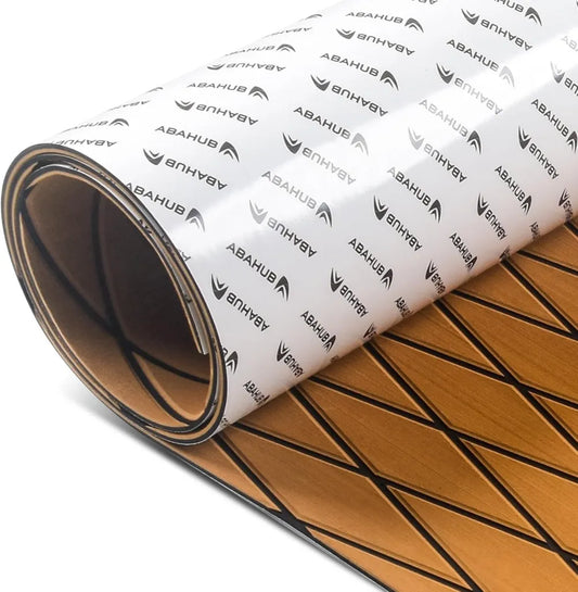 Alfombrilla EVA antideslizante para embarcaciones, diseño en relieve, autoadhesiva