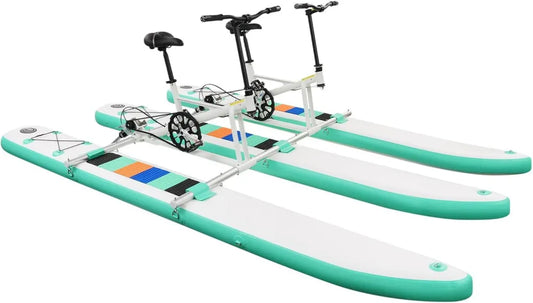 Kayak inflable para dos personas con pedales, capacidad 180 kg, asientos ajustables