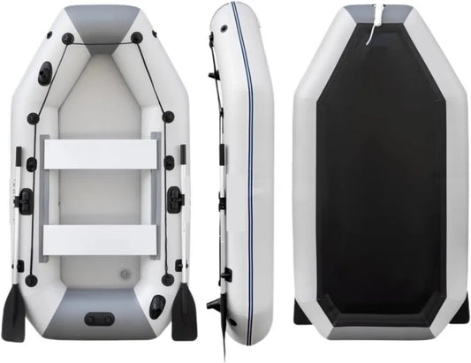 Kayak Inflable de Pesca para 2 Personas - Diseño Resistente y Portátil