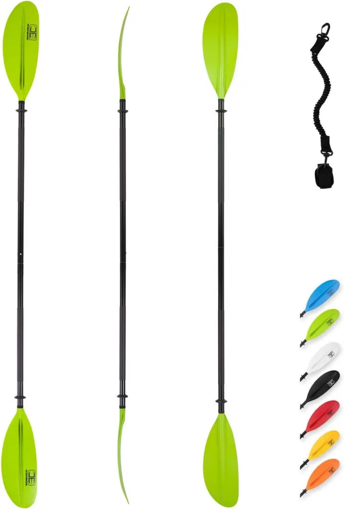 Pala de Kayak OCEANBROAD 230 cm con Eje de Aleación y Correa
