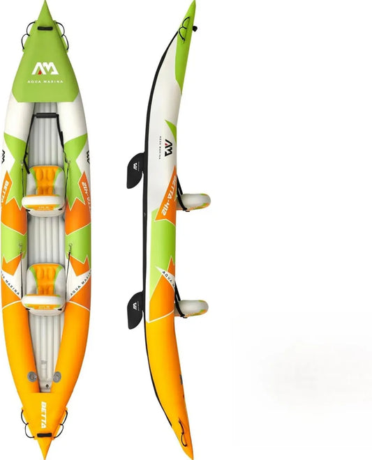 Kayak Hinchable para 2 Personas Aqua Marina Betta - Asientos Ajustables y Accesorios Incluidos