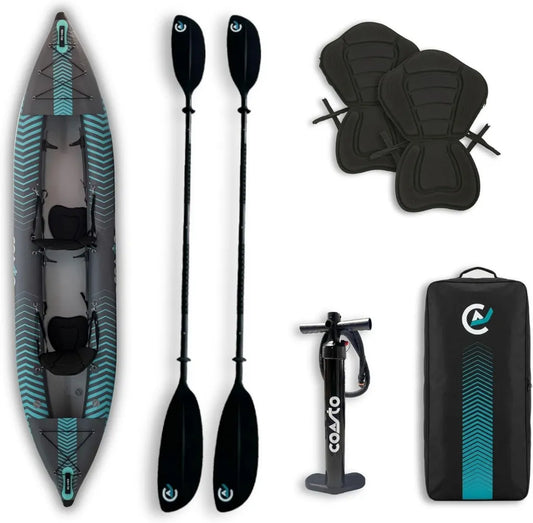Kayak Inflable 2 Plazas Coasto Liberty 399x93cm 180kg