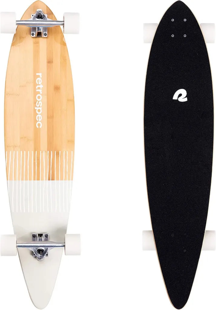 Longboard Retrospec ZED Pintail de Bambú para Skate