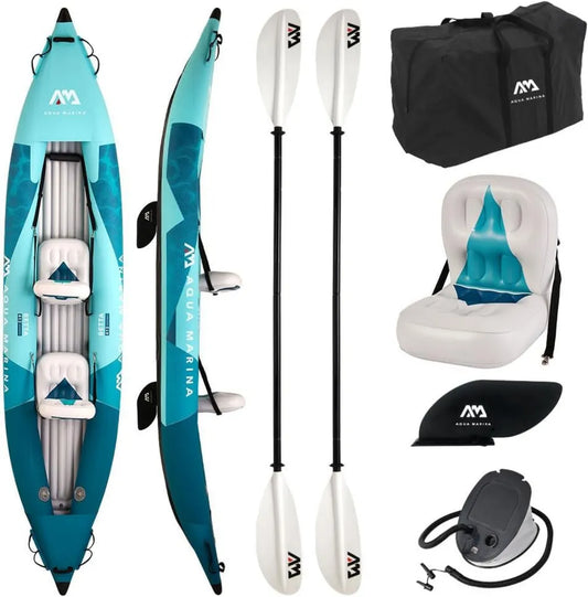 Kayak Hinchable Aqua Marina Betta 412 para 2 Personas, Canoa de 412 cm