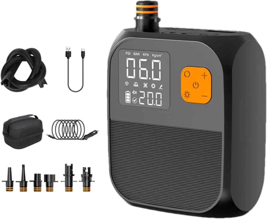 Compresor Inalámbrico para Kayak y SUP, 25 PSI