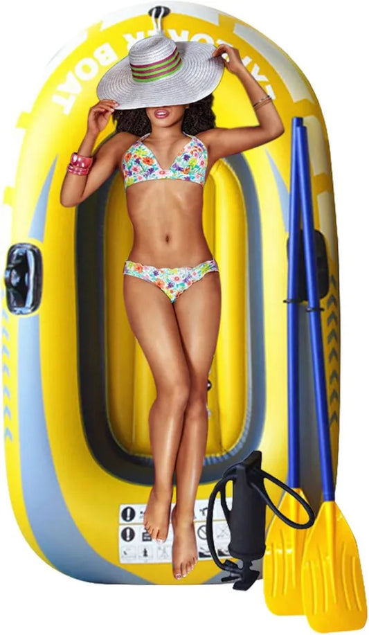 Kayak Inflable Portátil de PVC para Aventuras y Deportes Acuáticos